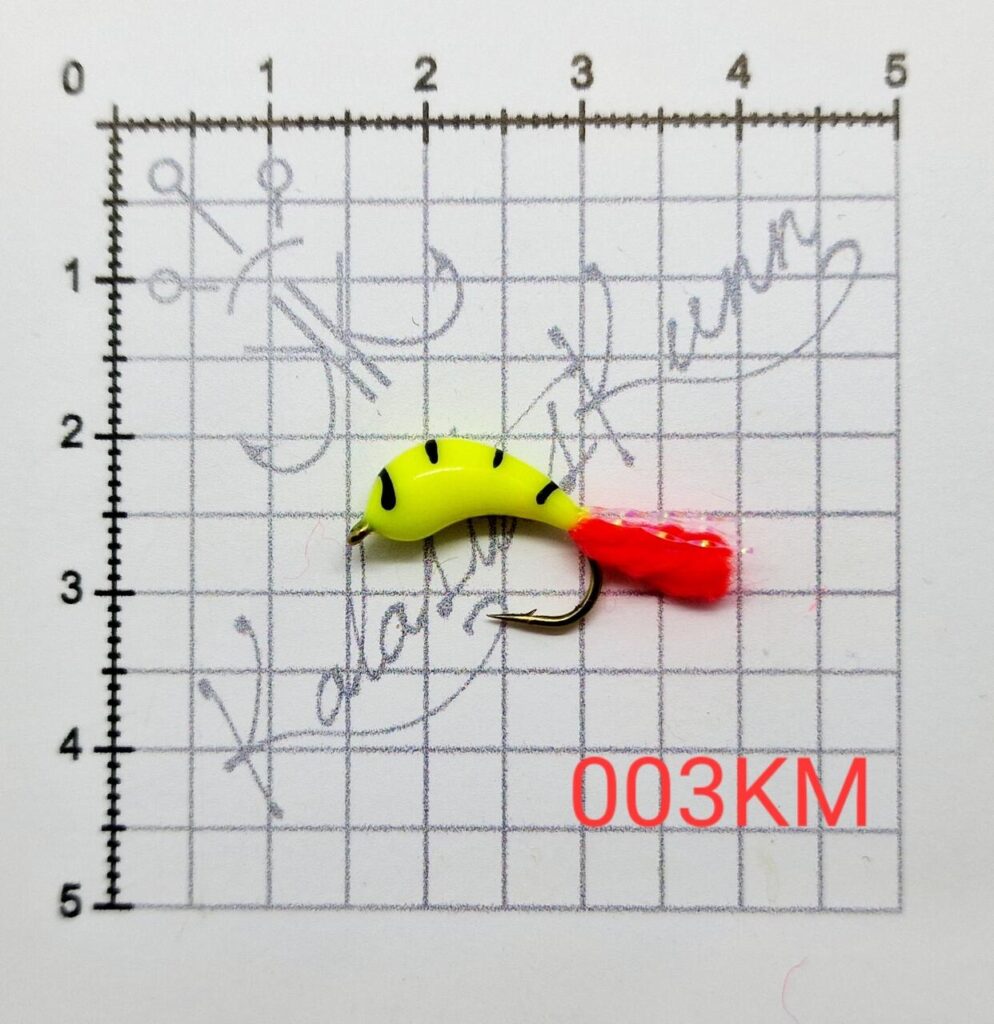 003KM-Kollane, musta triibuga. UV, konks nr.8