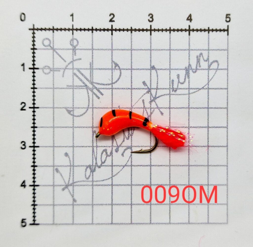 009OM- Oranz, musta triipuga. UV konks nr.8