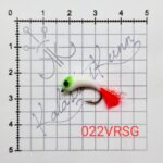 022VRSG- Valge , helendava rohelise silmaga. UV konks nr.8